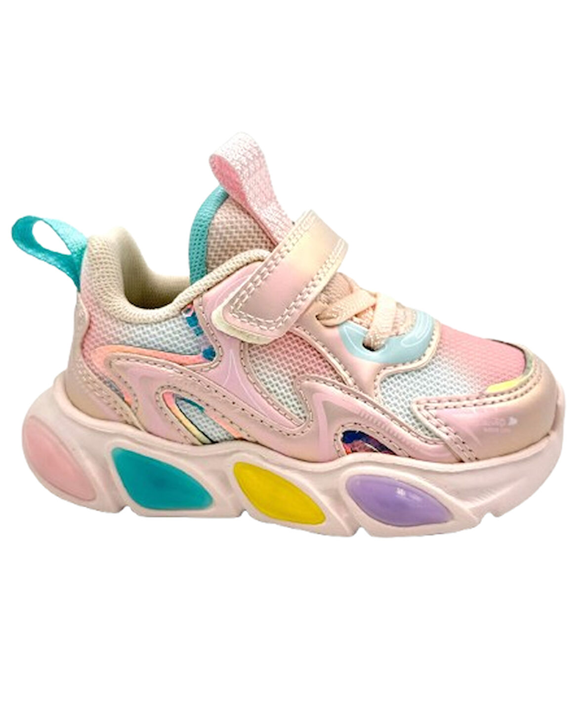 Pepino 1824 Işıklı Phlon Hafif Taban Cırtlı Çocuk Spor Ayakkabı PUDRA