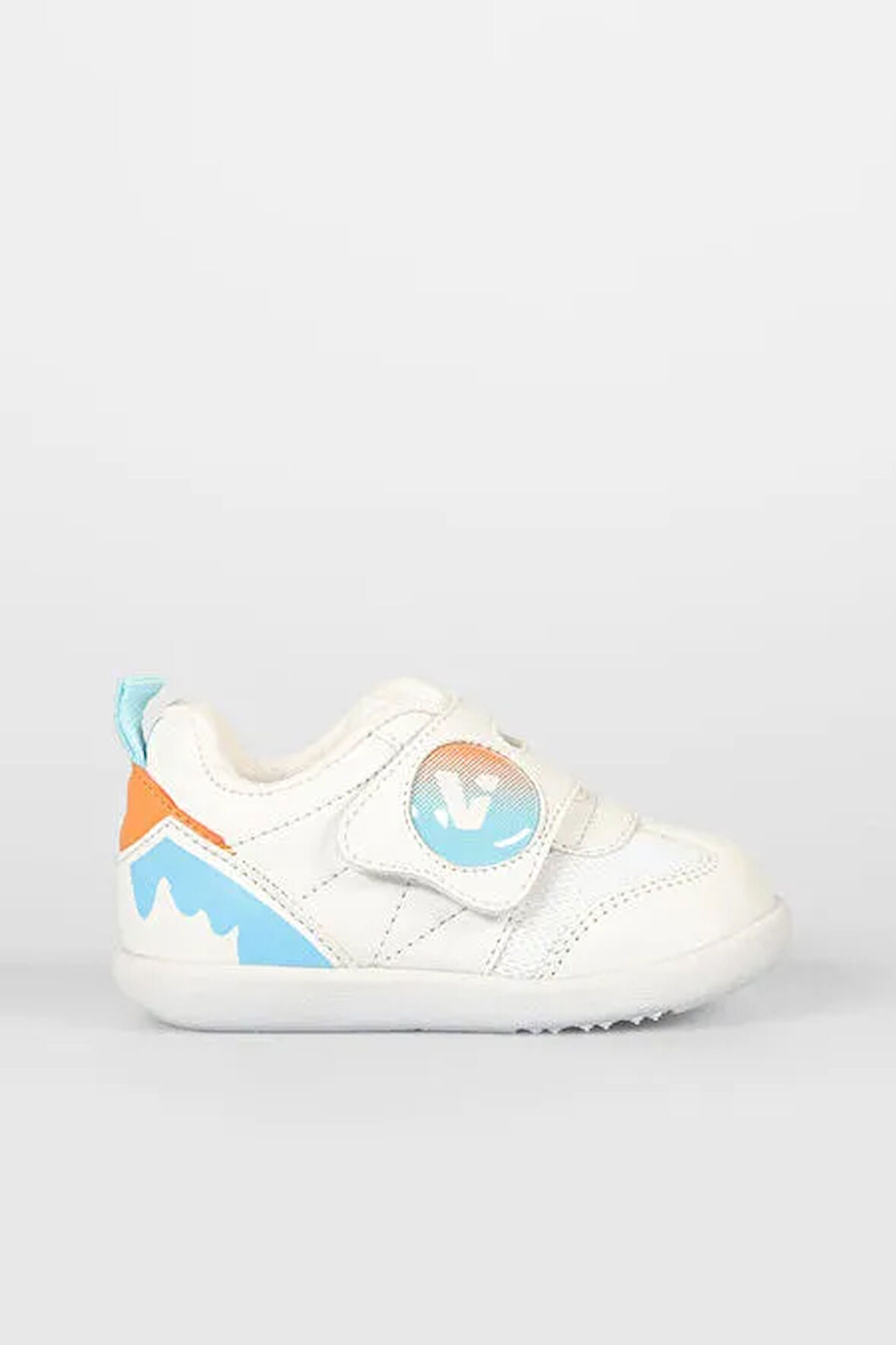 Vicco Donut Ortapedik Kauçuk Hafif Taban Cırtlı Bebe İlk Adım Spor Ayakkabı BEYAZ