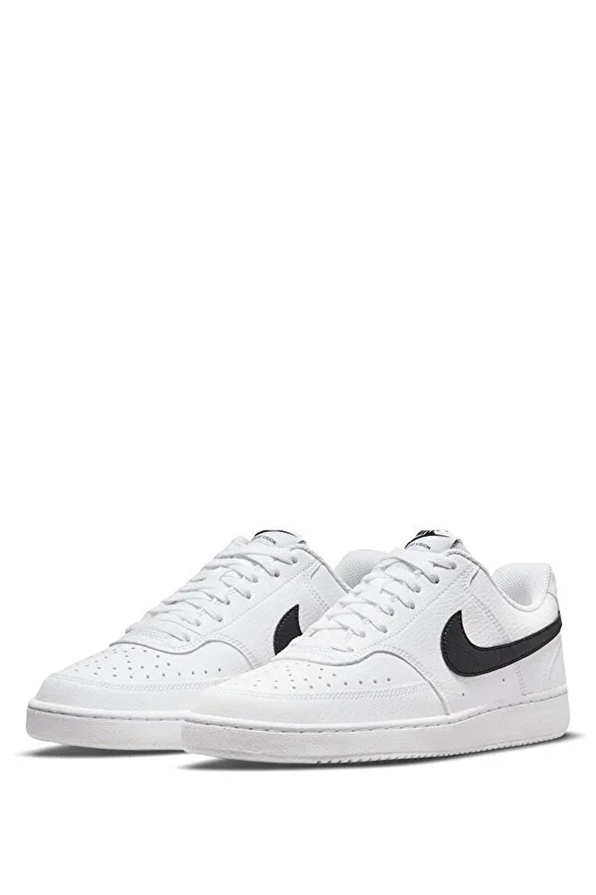 Nike Court Vision Lo Nn Kadın Sneaker Ayakkabı BEYAZ SİYAH