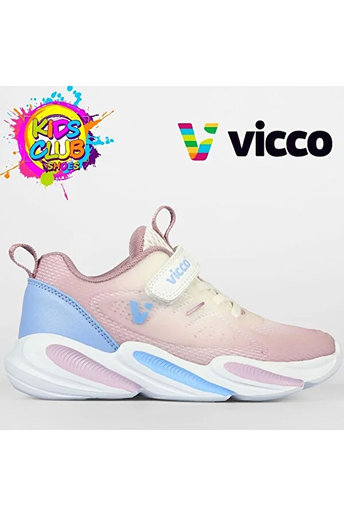 Vicco Samur Phlon Hafif Taban Cırtlı Spor Ayakkabı PUDRA