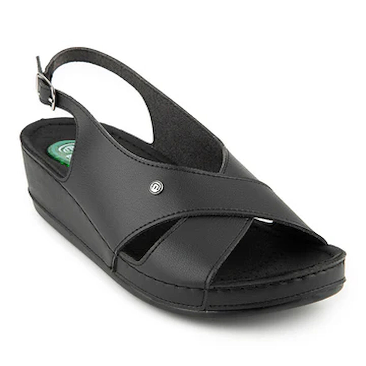 Muya İngane İçi Jelli Poli Hafif Taban Confort Kadın Sandalet SİYAH