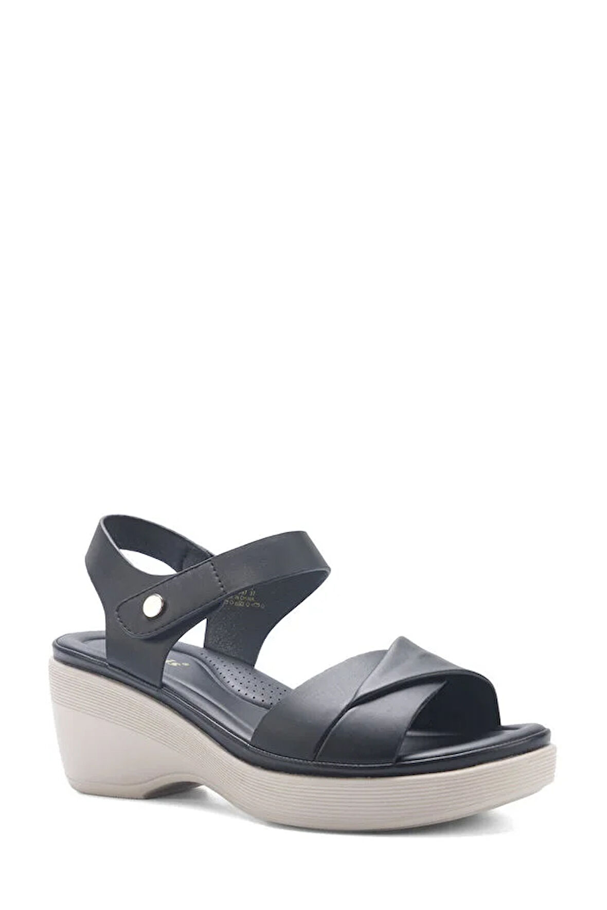 Polaris 167001.Z5FX Kadın Düz Sandalet SİYAH