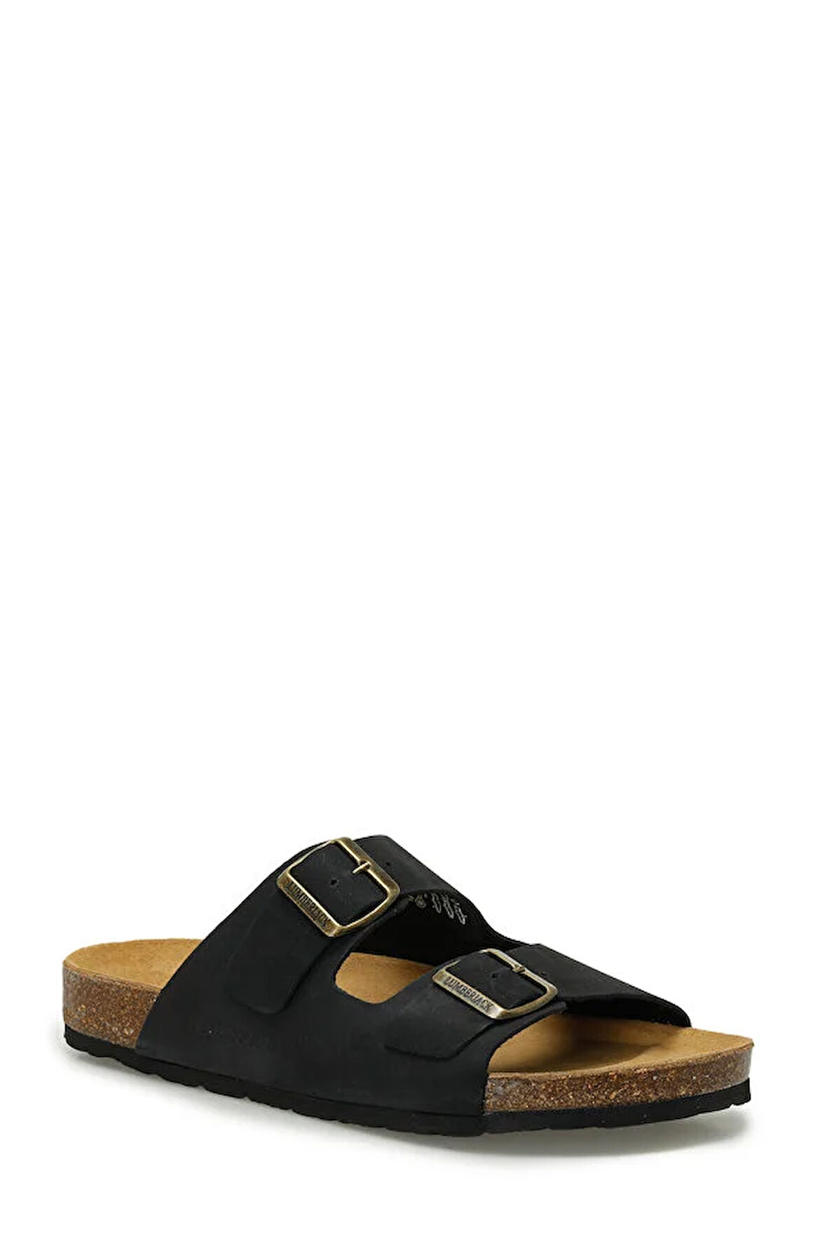 Lumberjack MENDY LTH 5FX Hakiki Deri Erkek Terlik SİYAH