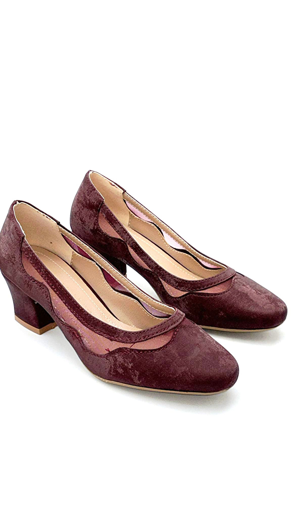 Parkmoda Kadın Topuklu Ayakkabı BORDO