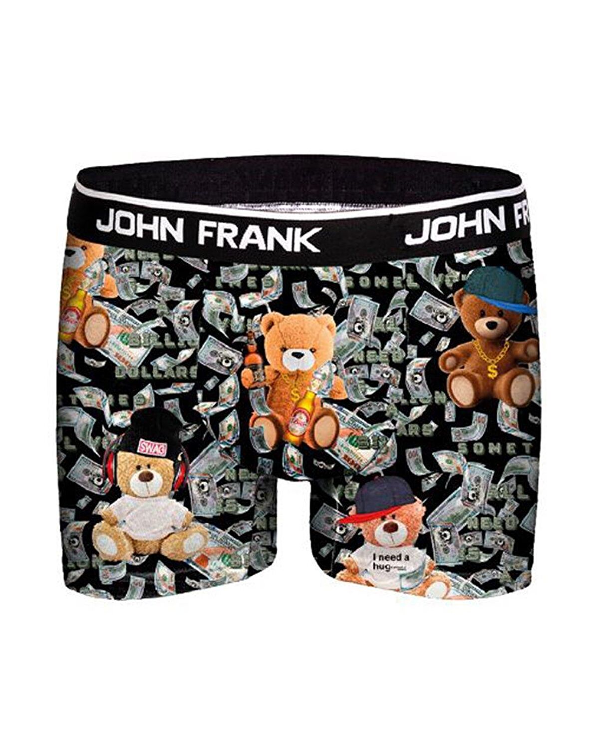 John Frank Dijital Erkek Boxer - Rich Teddy
