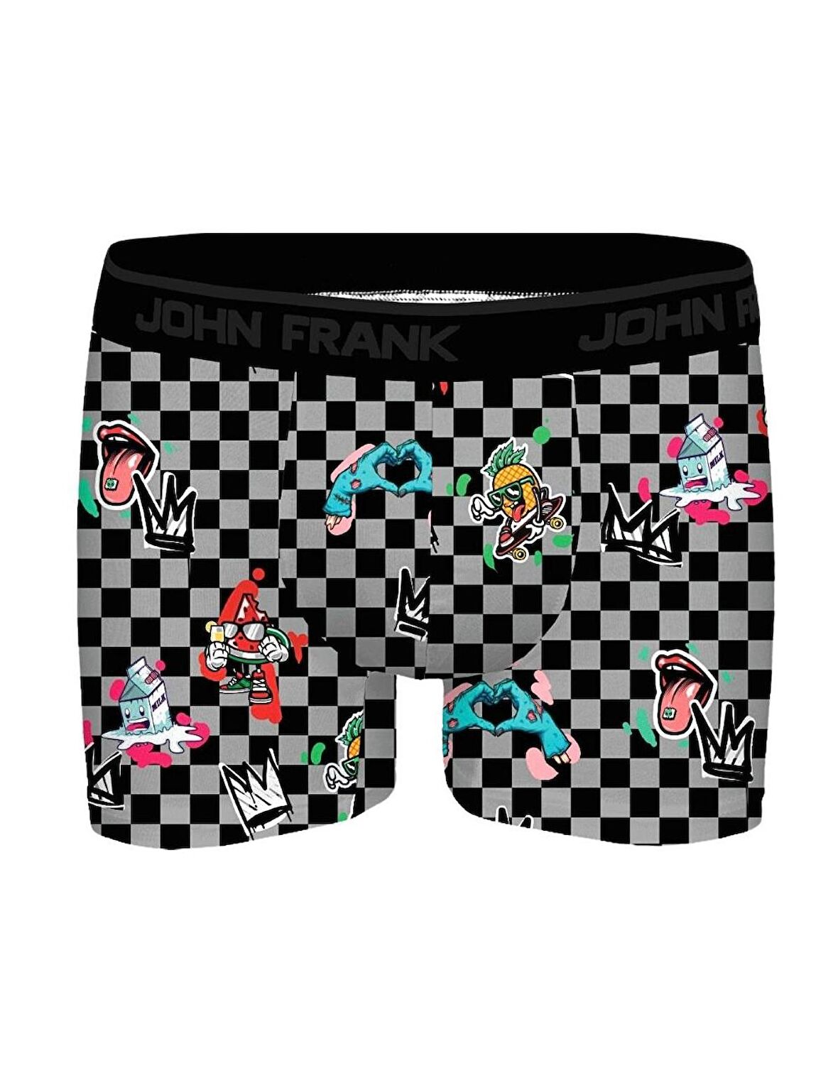 John Frank King Checker Erkek Boxer