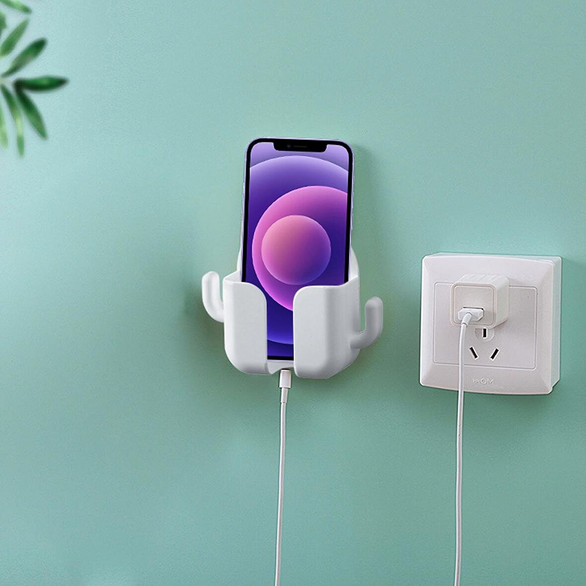 Telefon Tutucu 2 Kancalı Telefon Tutucu Aparat Yapışkanlı Telefon Tutacağı 