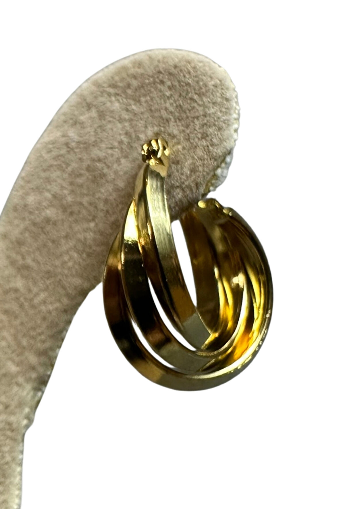 Uretti - İREM 3914 Üçlü Sarmal Çelik Halka Küpe