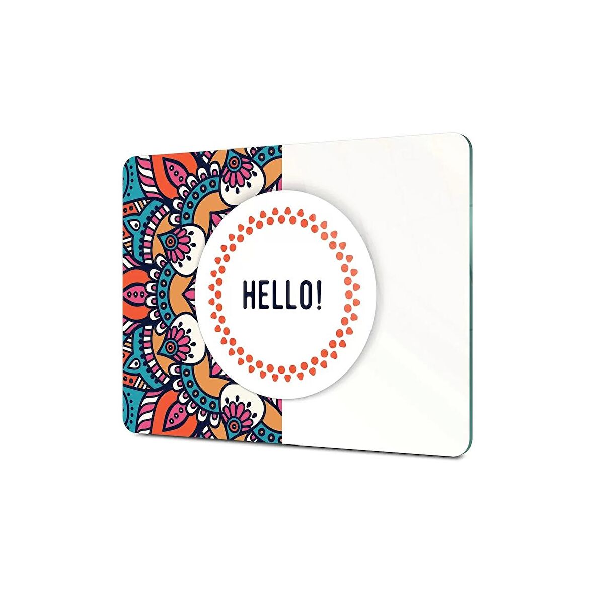 Decovetro Cam Kesme Tahtası Hello Desenli 20x30 Cm