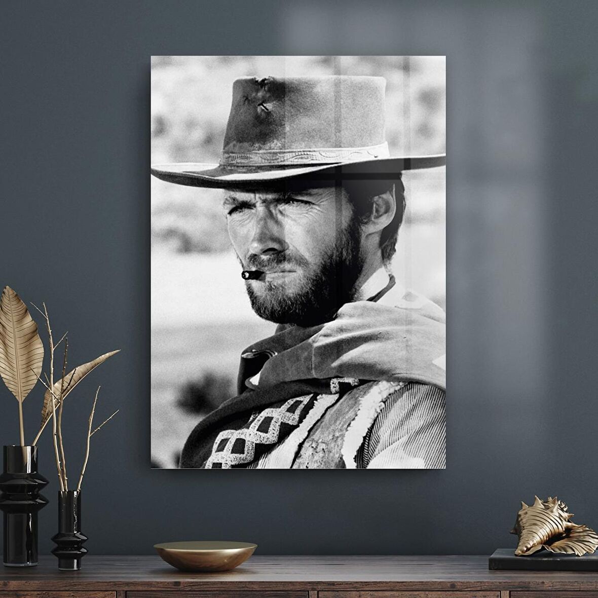 Decovetro Cam Tablo Clint Eastwood