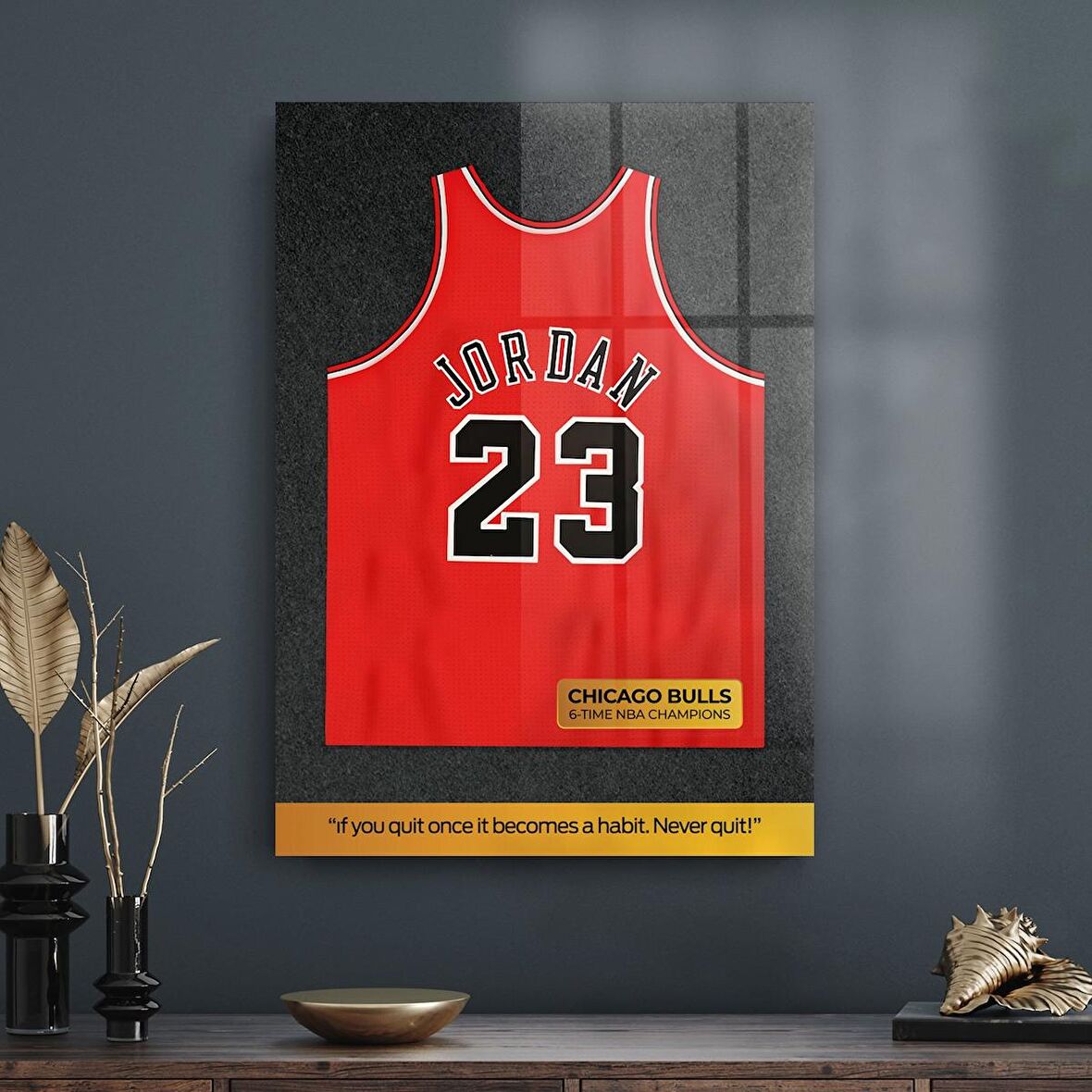 Decovetro Cam Tablo Michael Jordan Forma