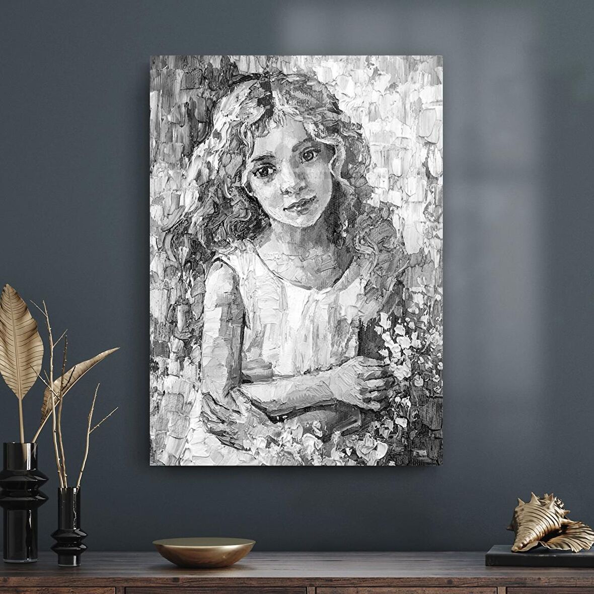 Decovetro Cam Tablo Yağlı Boya Sanatsal