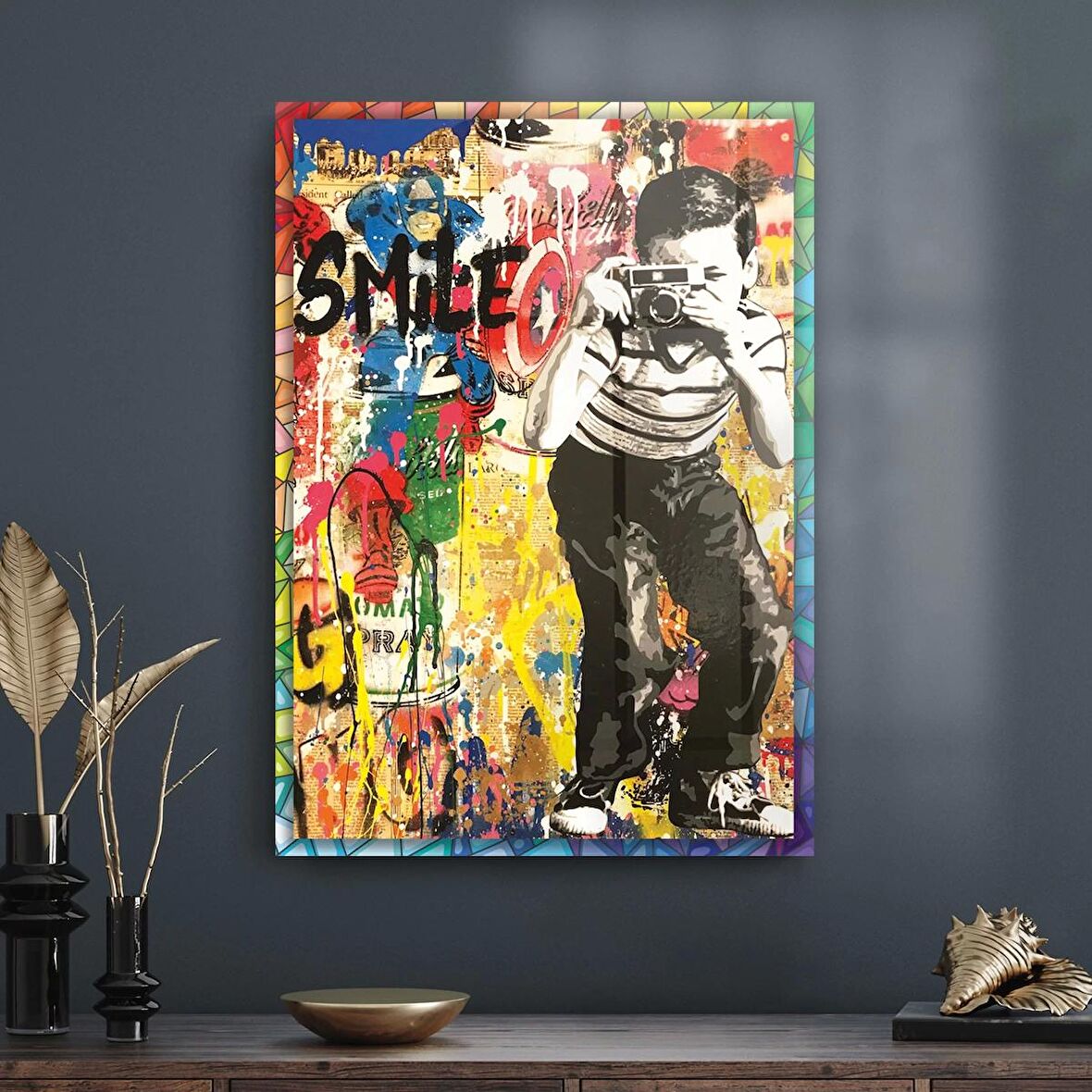 Decovetro Cam Tablo Pop Art Karma