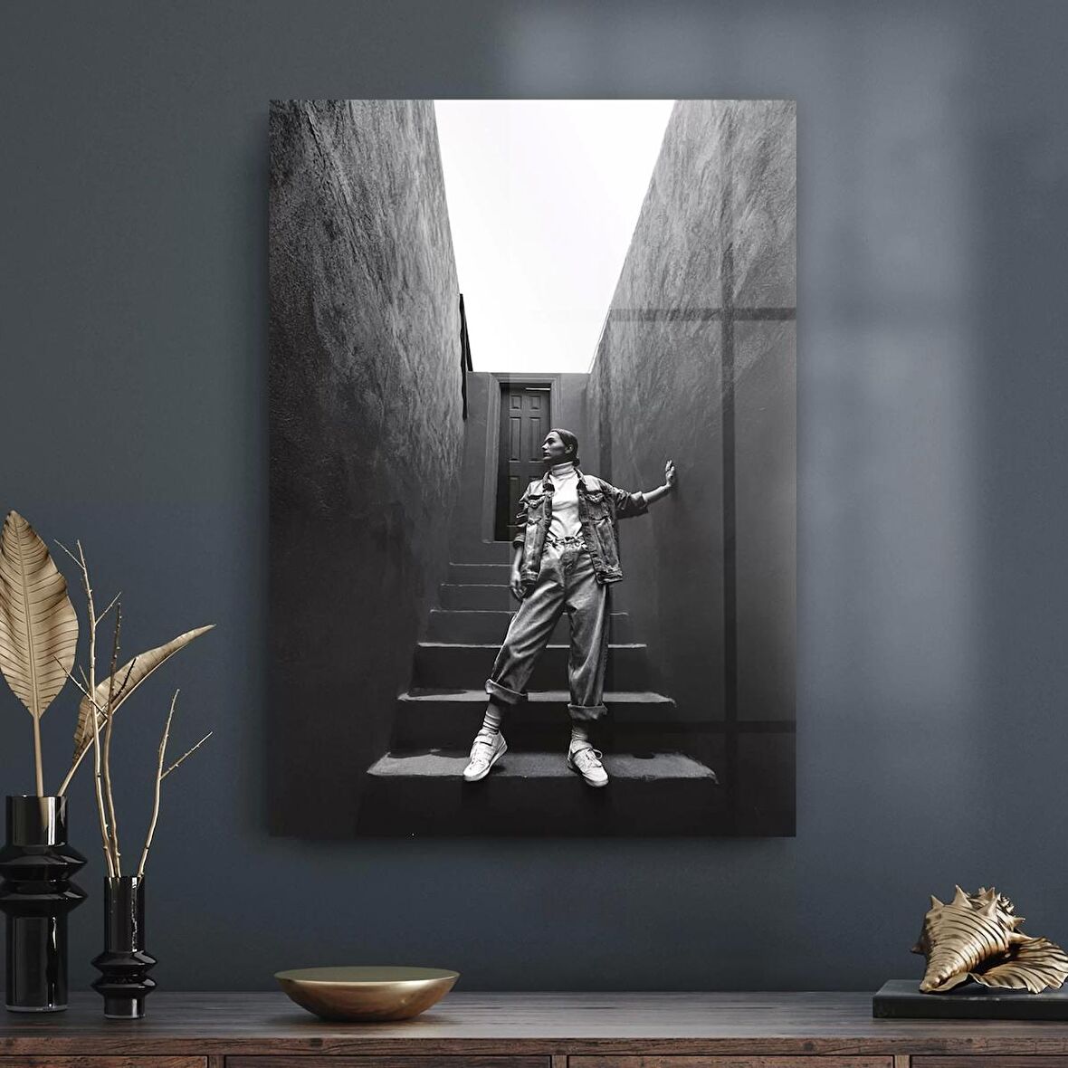 Decovetro Cam Tablo Woman Wall