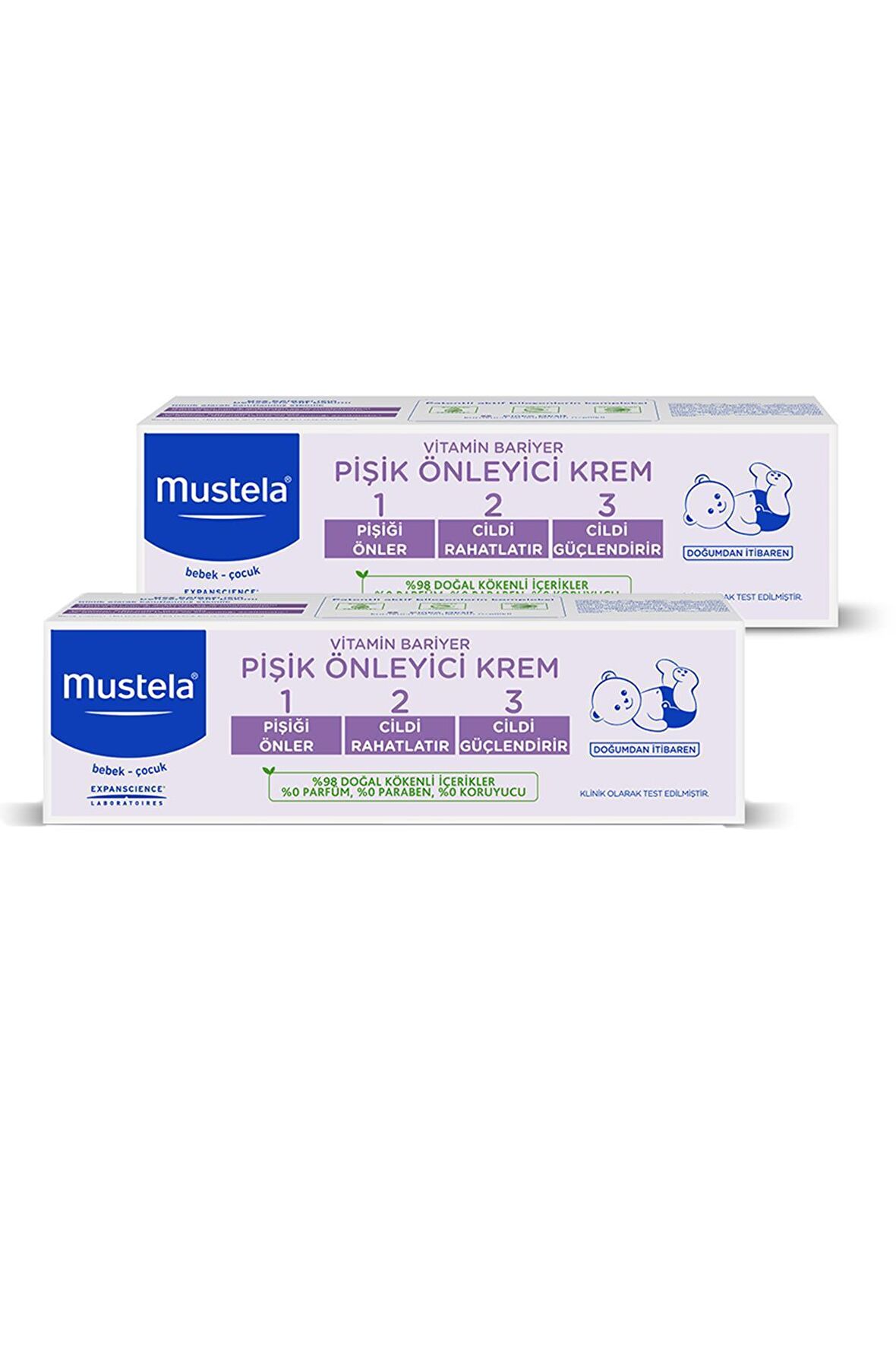 Mustela Vitamin Barrier Pişik Kremi 100ml 2 Adet