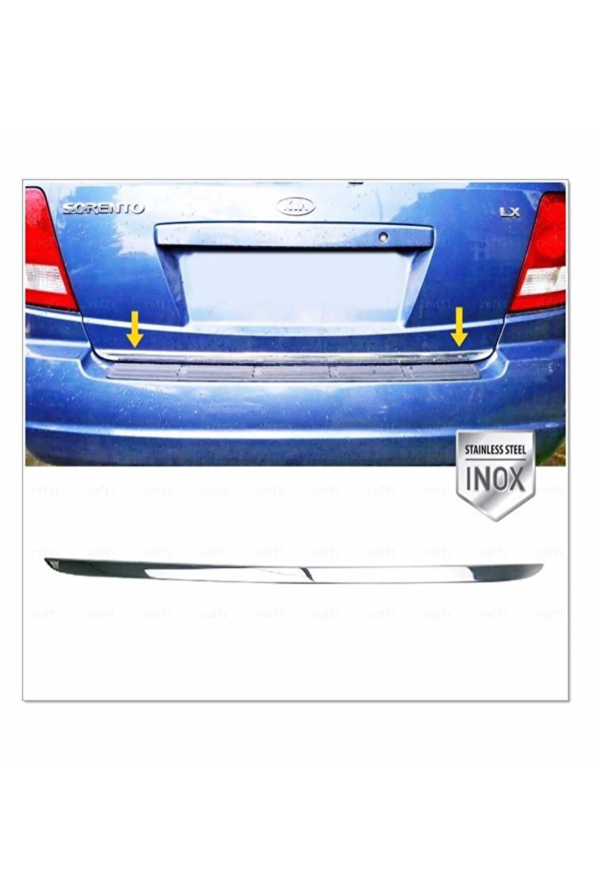 Kia Sorento Krom Alt Bagaj Çıtası 2002-2009 Arası P.çelik
