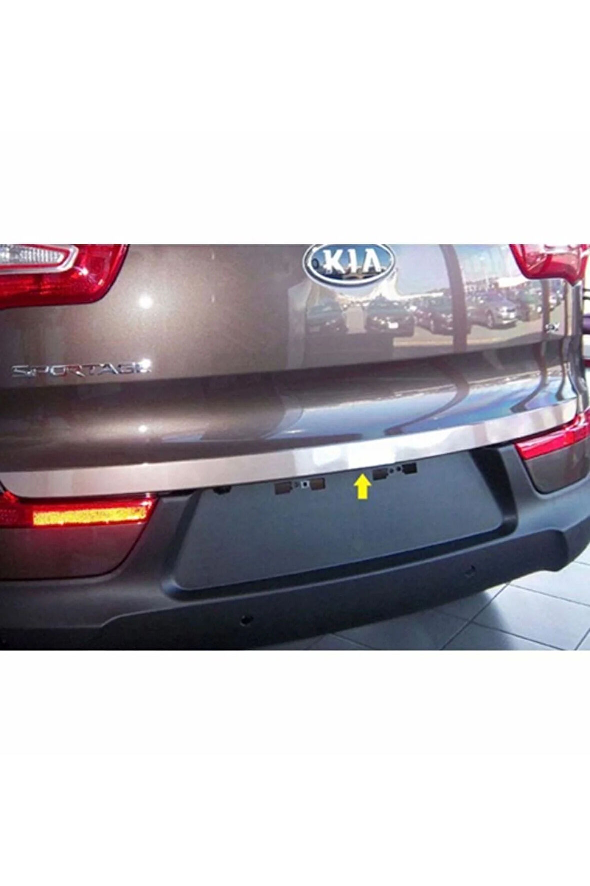 Kia Sportage Uyumlu Krom Bagaj Alt Çıtası 2010-2015 P. Çelik