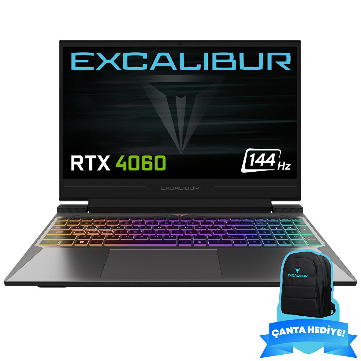 Casper Excalibur G870.1270-BQB0X-B Intel Core i7-12700H 16GB RAM 1 TB NVME SSD RTX4060 Freedos Gaming Laptop