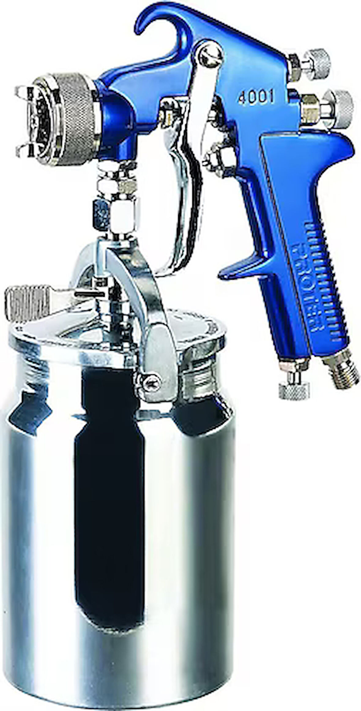 Proter Alttan Boya Ve Polyester Tabancası 1000 Ml (Alüminyum Depo) 4001 S