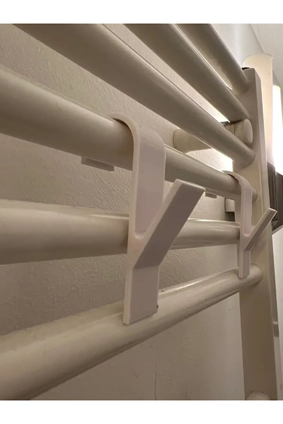 2 Adet Banyo Askısı Radyatör Askısı Yuvarlak
