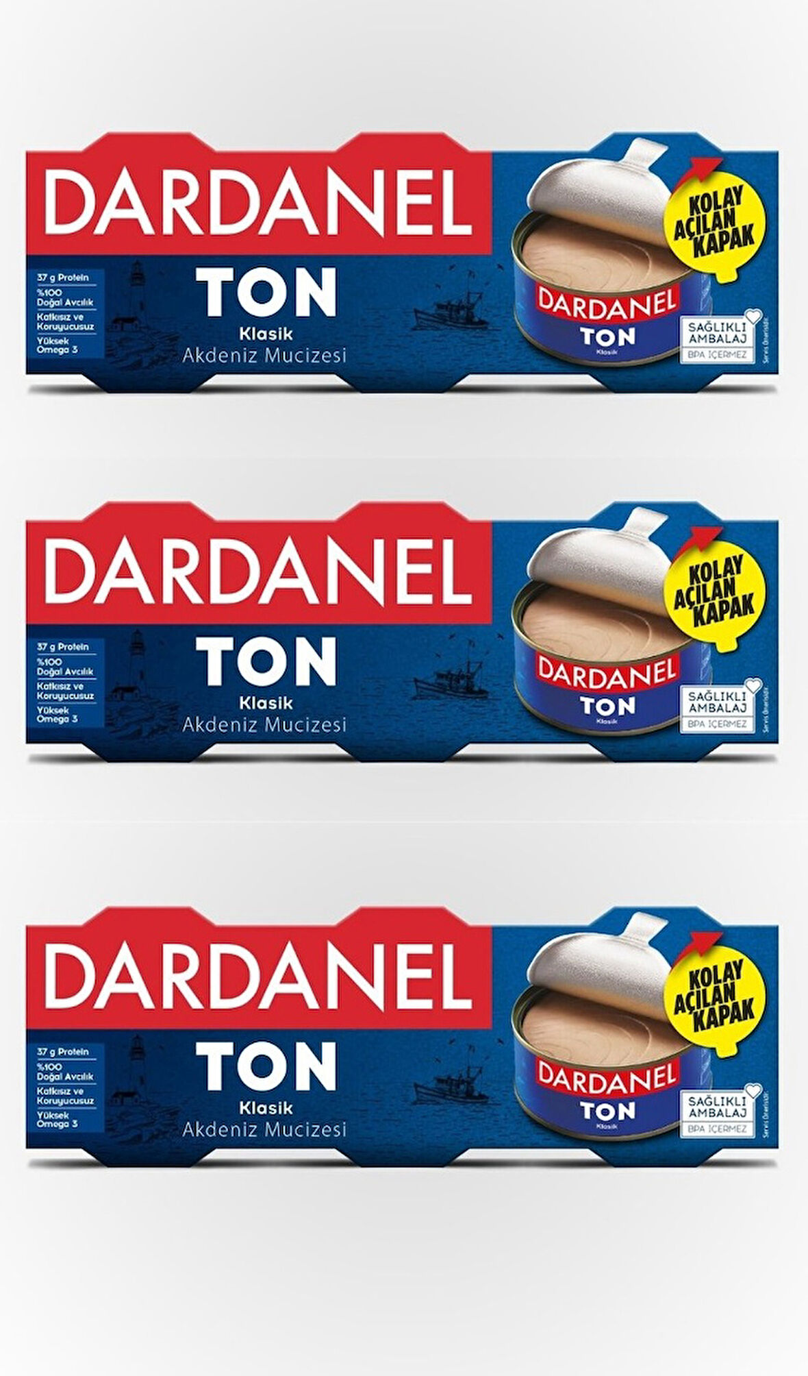 Dardanel Bitkisel Yağlı Ton Balığı 3 x 75 G 3'lü Paket