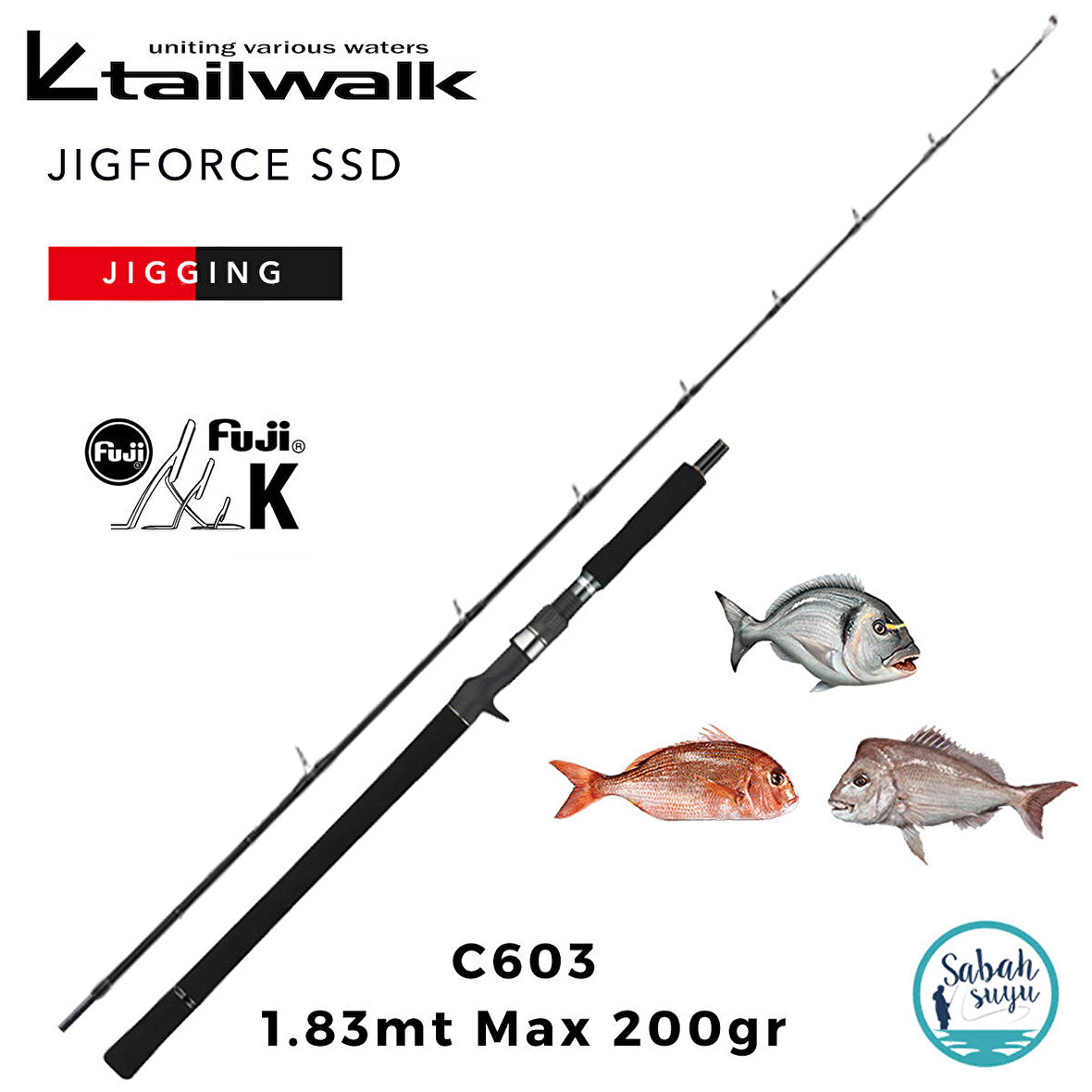 Tailwalk Jigforce SSD C603 1.83mt Max 200gr (S2P) Tetikli Jigging Kamış