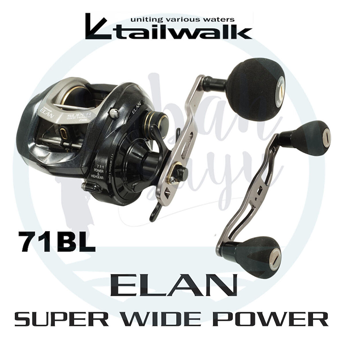 Tailwalk Elan Super Widepower 71BL Çıkrık/Baitcasting Jig Olta Makinesi (Sol El)