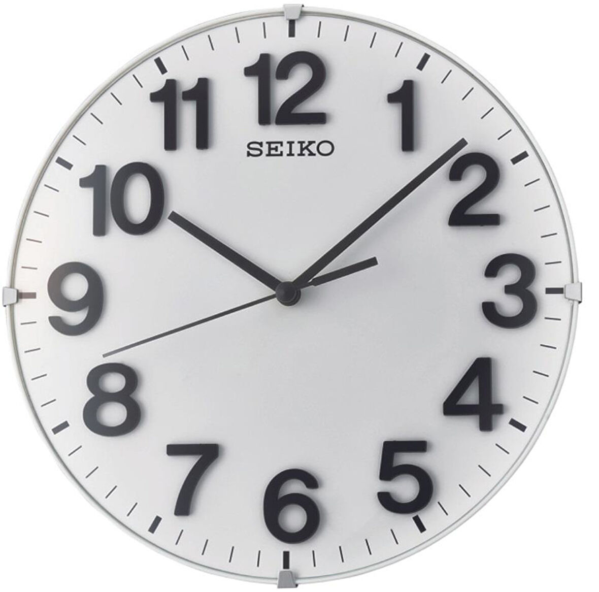 Seiko QXA656W Ek Katlanır ayaklı 3 Boyutlu Sessiz Duvar Saati