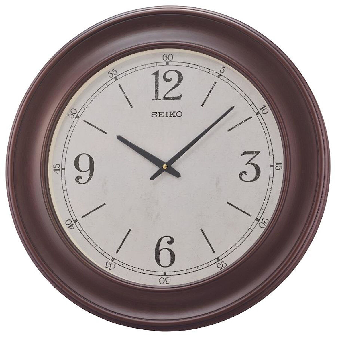 Seiko QXA773B Ahşap Renkli Plastik Duvar Saati