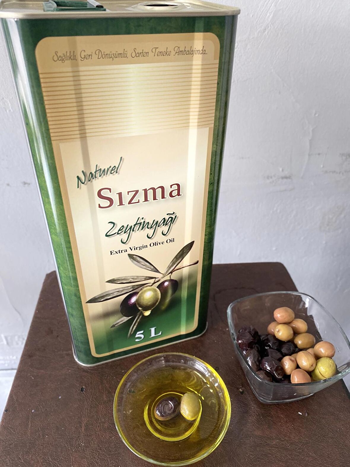 Zeytin yağı 5 lt natural soğuk sıkım 0,2 dizem zeytinyağ Erken Hasat