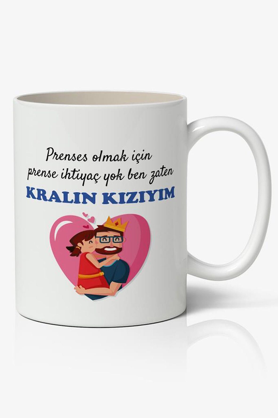 Prenses Olmak İçin Prense İhtiyacım Yok Ben Zaten KRALIN KIZIM Babalar Günü Baskılı Kupa Bardak Baskılı Kahve Kupa Bardak