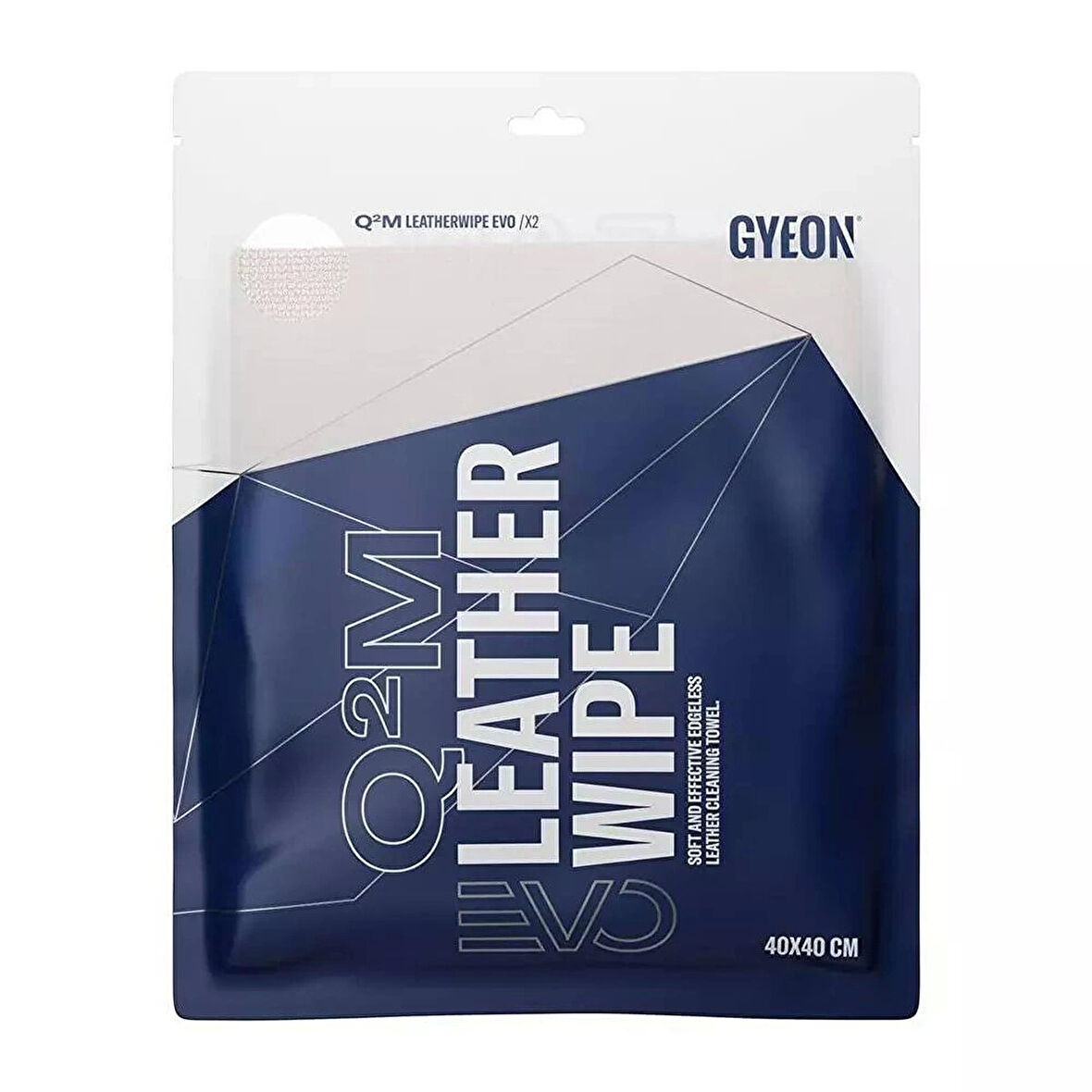 GYEON Q²M LeatherWipe EVO Deri Aksamlara Özel Temizleme Bezi 2'li Paket 40x40 cm