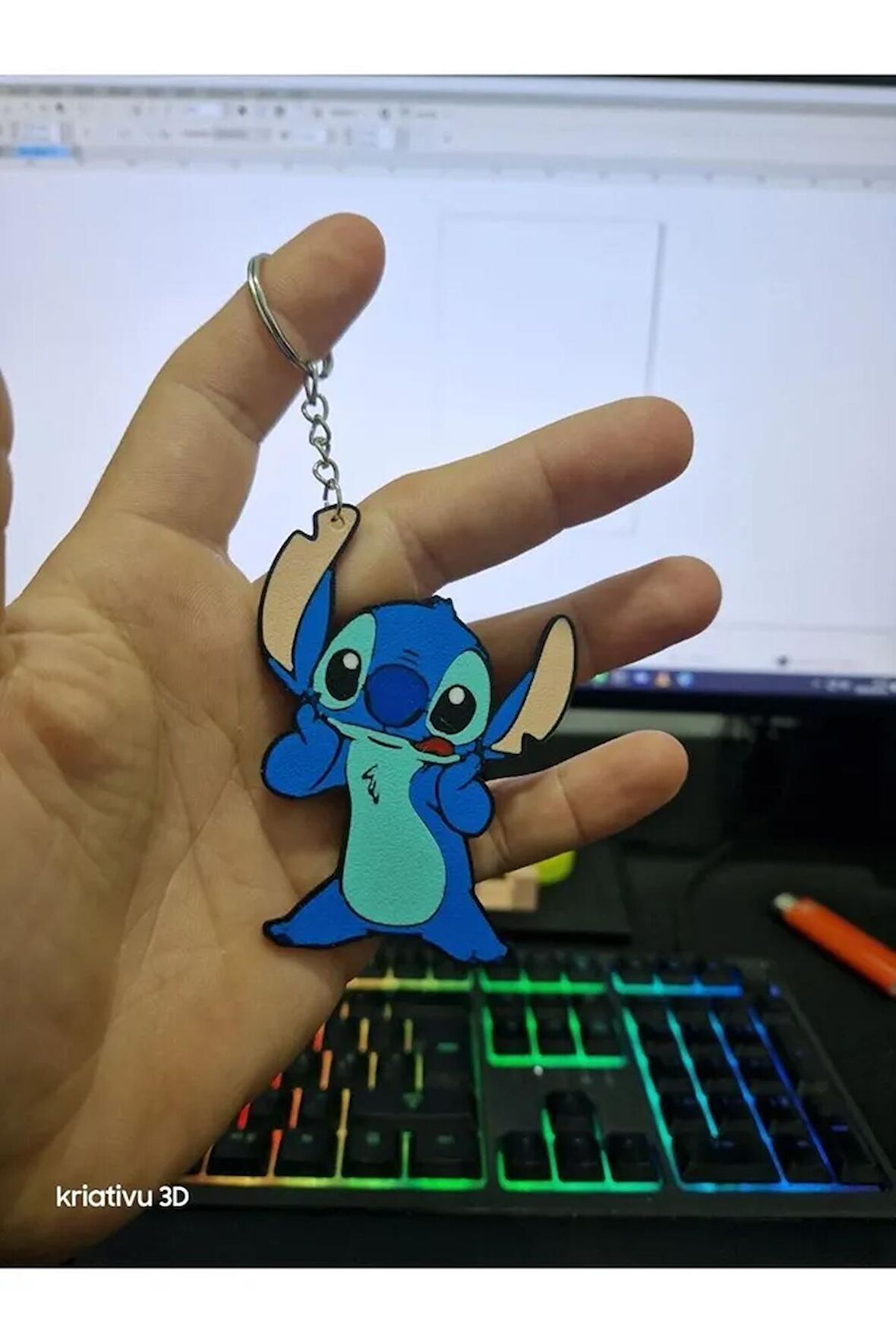 Stitch Renkli Anahtarlık