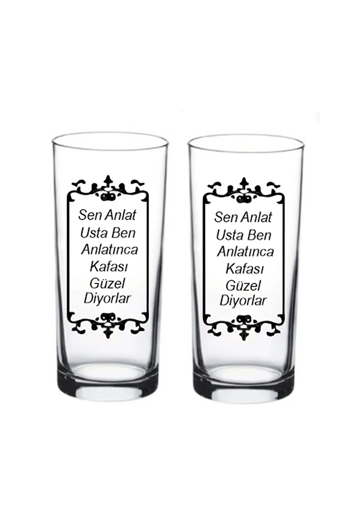 2 li Usta Kanka Arkadaş Rakı Bardağı