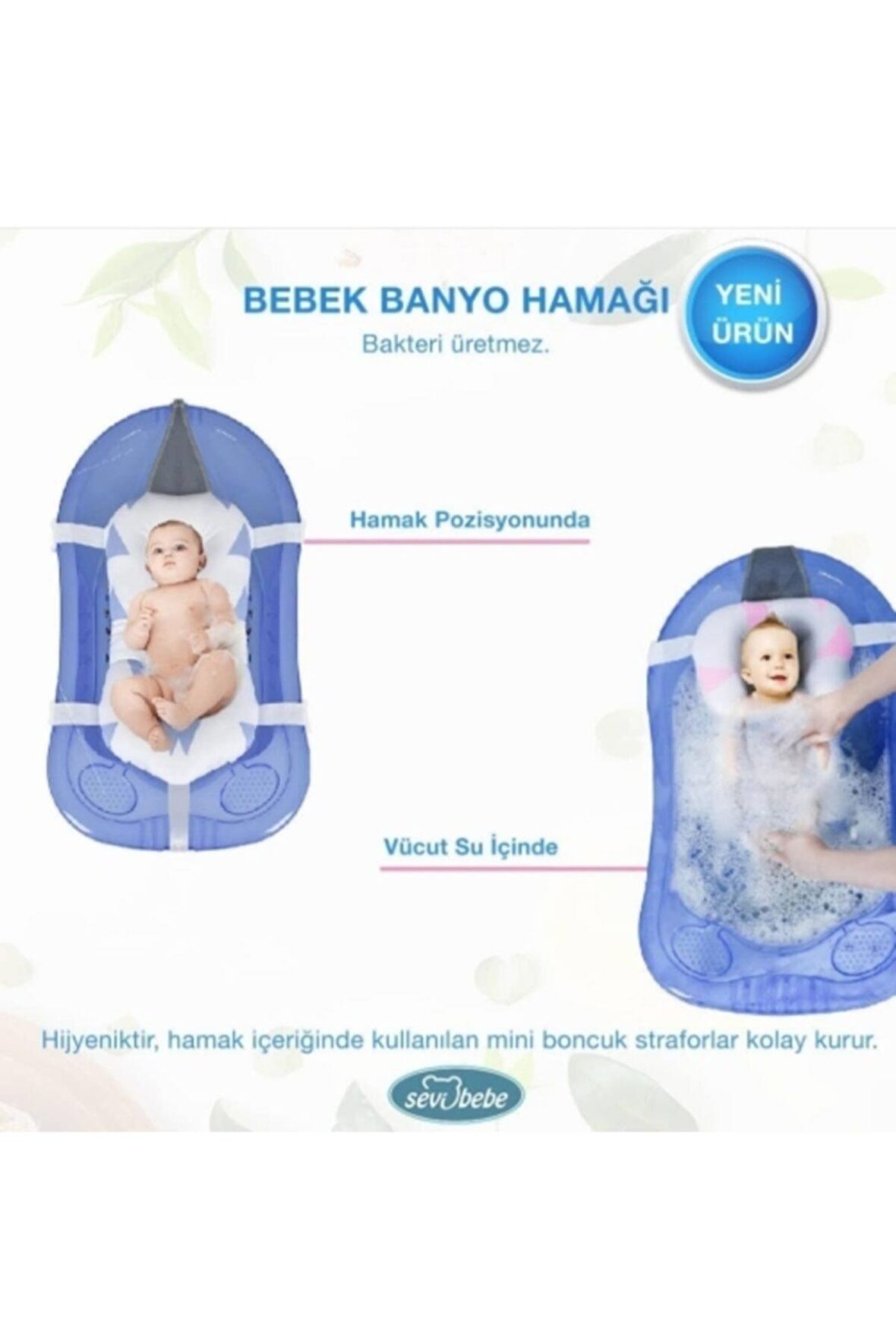 Bebek Banyo Hamağı Pembe