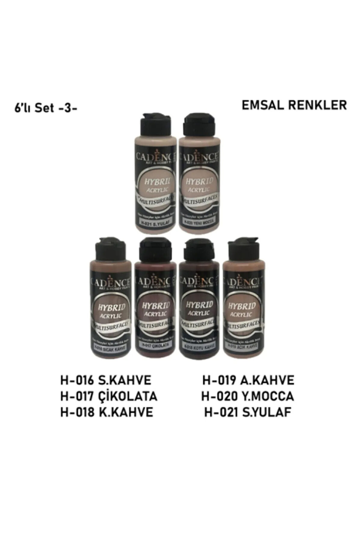 Hybrid Multisurface 120ml 6'lı Kahve Set (3)