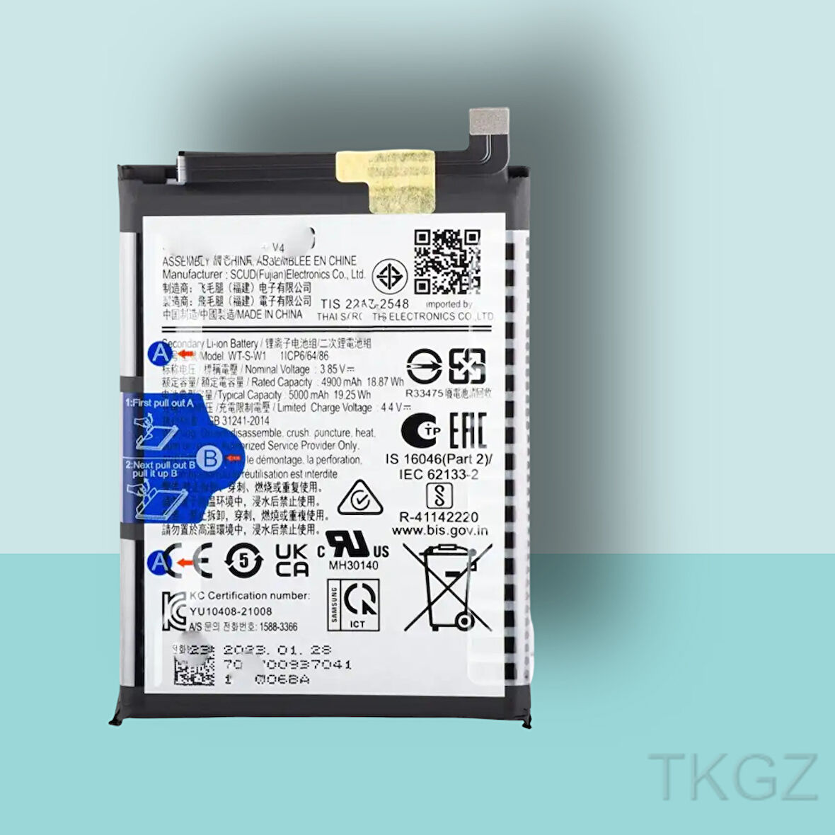 Tkgz - Samsung Galaxy A04E - A042 Batarya Pil Orijinal Sıfır