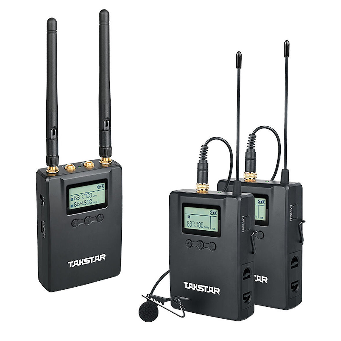 Takstar SGC-200W R2 KAMERA - MUHABİR TELSİZ UHF PROFESYONEL MİKROFON SETİ ÇİFT ALICI (DUAL)