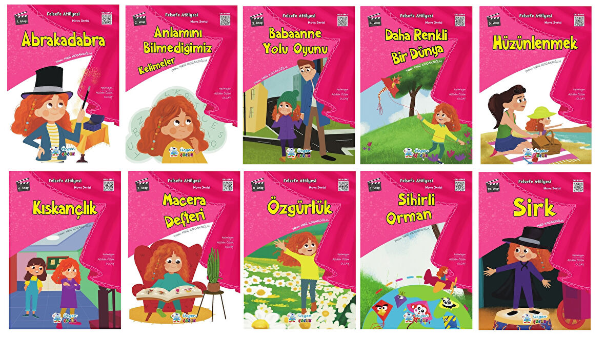 2 ve 3.Sınıflar İçin Felsefe Atölyesi (10 Kitap)+Kitap Okuma Not Defteri