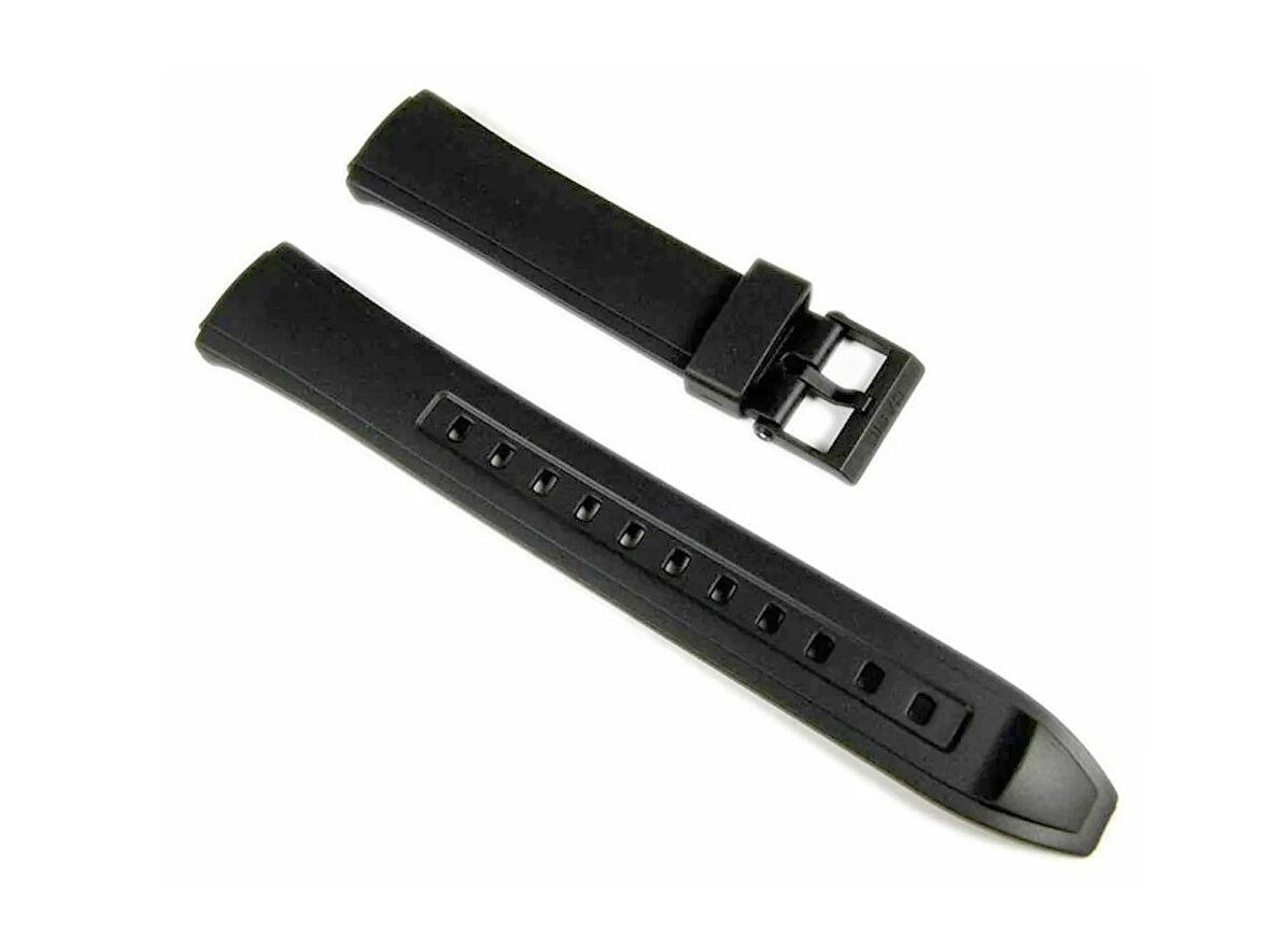 Casio Uyumlu  AW 90  Siyah Silikon Saat Kordonu