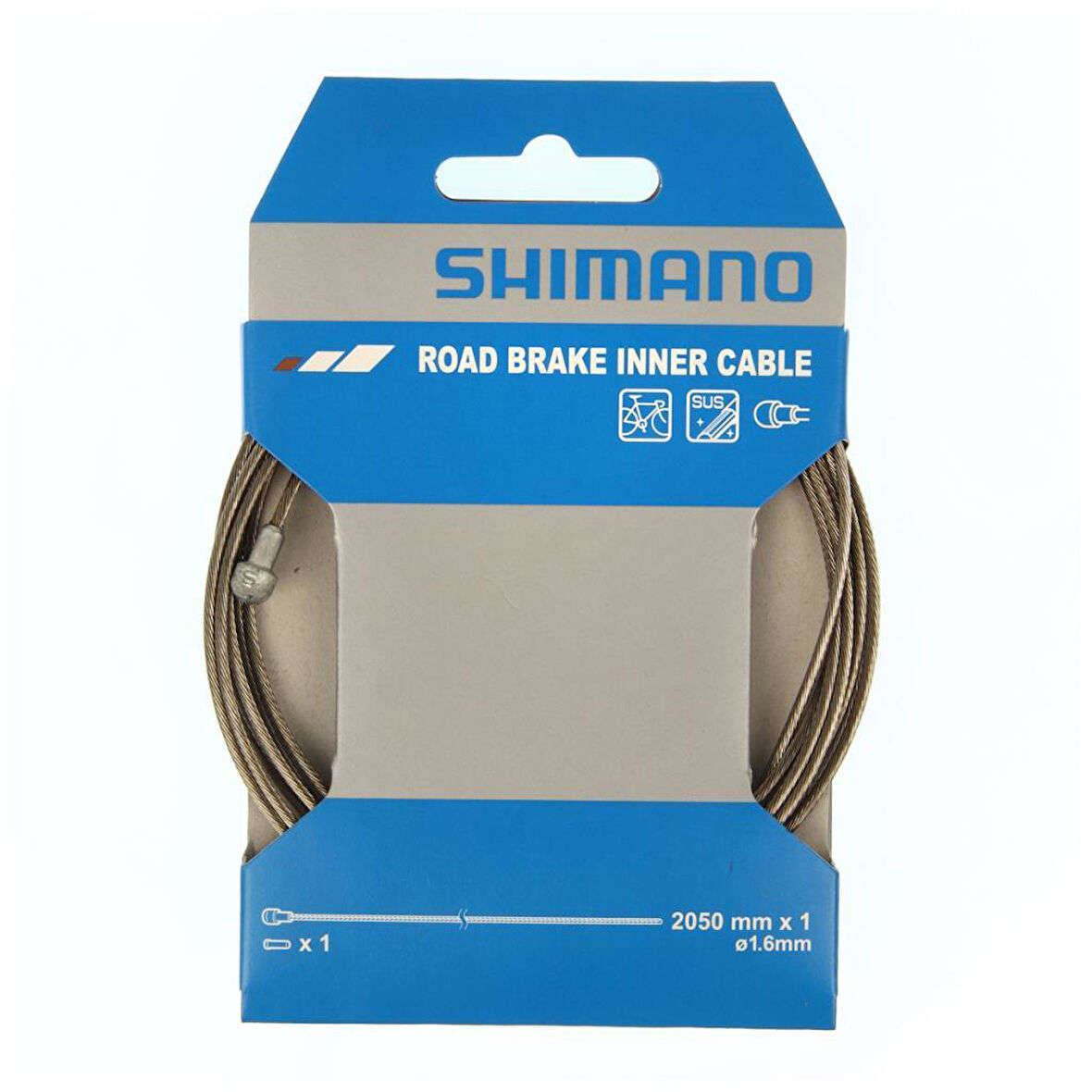 SHIMANO FREN İÇ KABLO YOL PASLANMAZ ÇELİK 1.6x2050mm