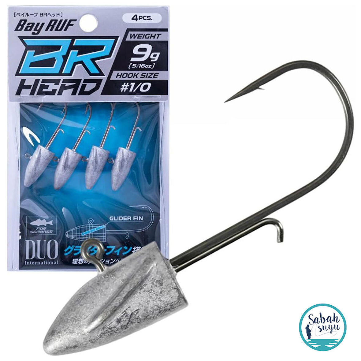 Duo Bay Ruf BR Head Jighead 9gr #1/0 (3 Adet)