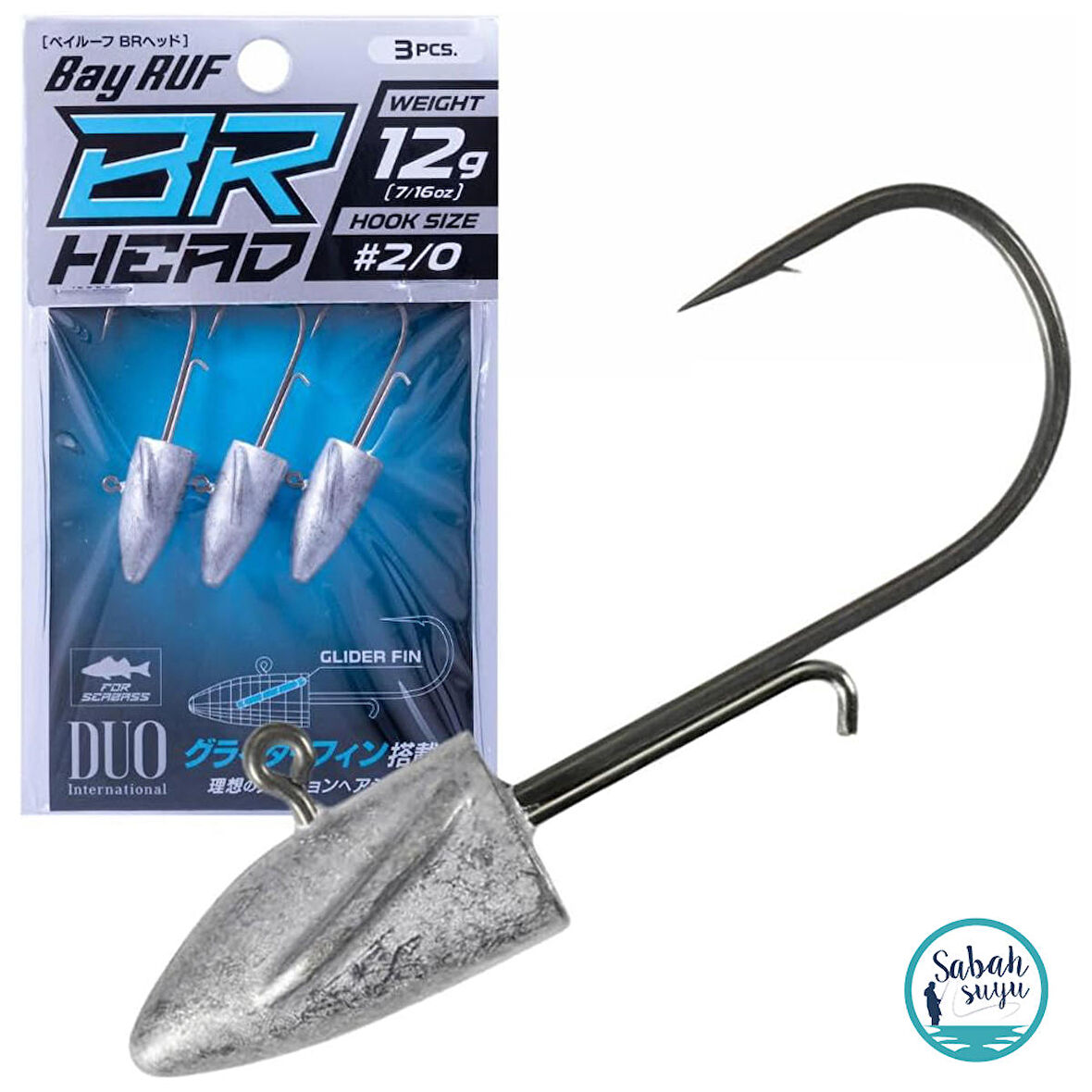 Duo Bay Ruf BR Head Jighead 12gr #2/0 (3 Adet)