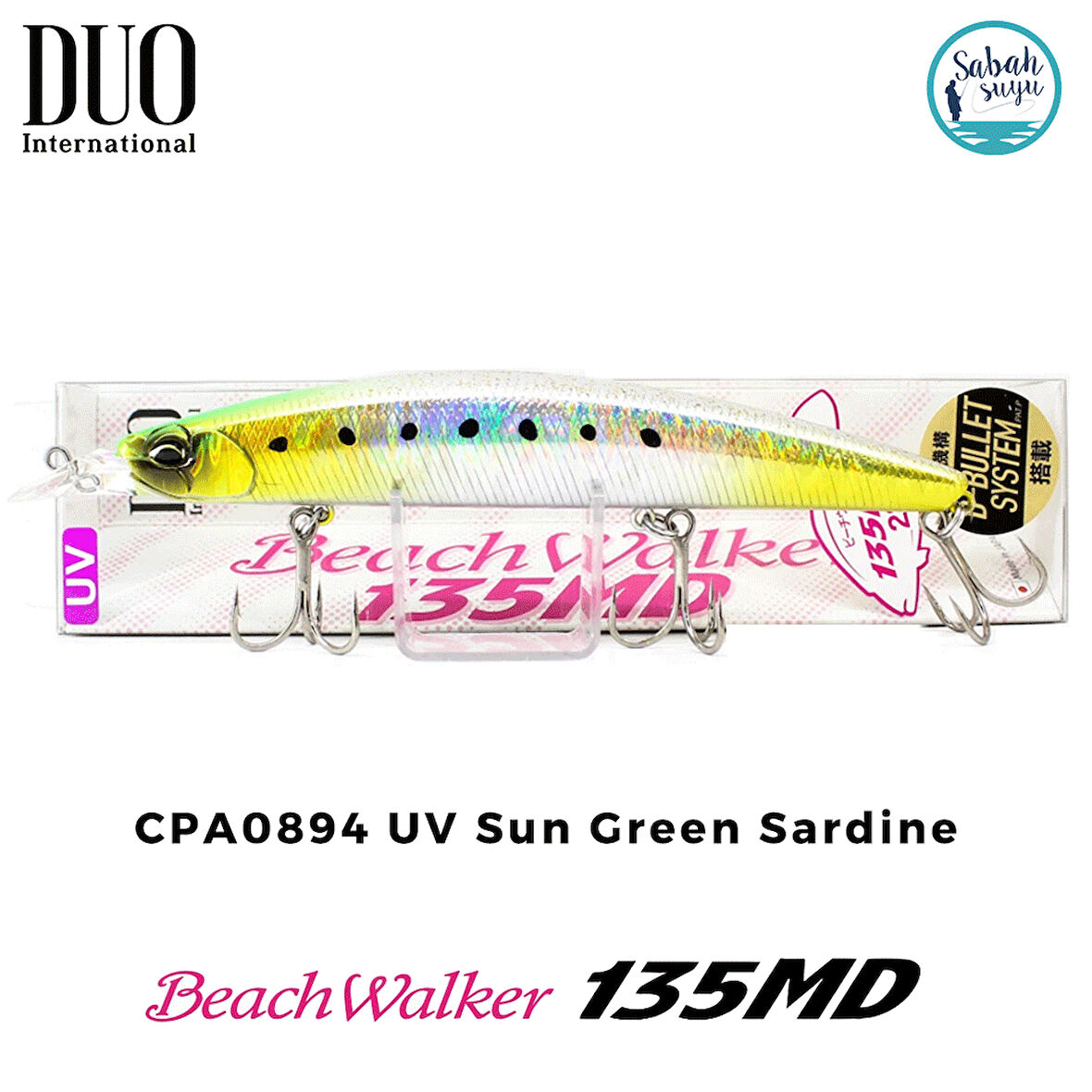 Duo Beach Walker 135MD CPA0894 UV Sun Green Sardine Maket Balık