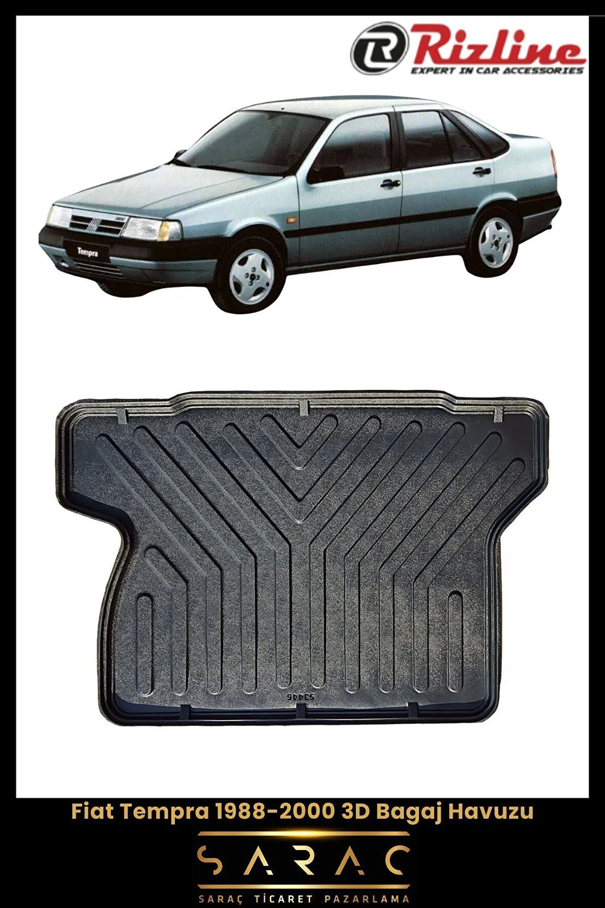 Rizline Fiat Tempra 1988 Model 3D Bagaj Havuzu