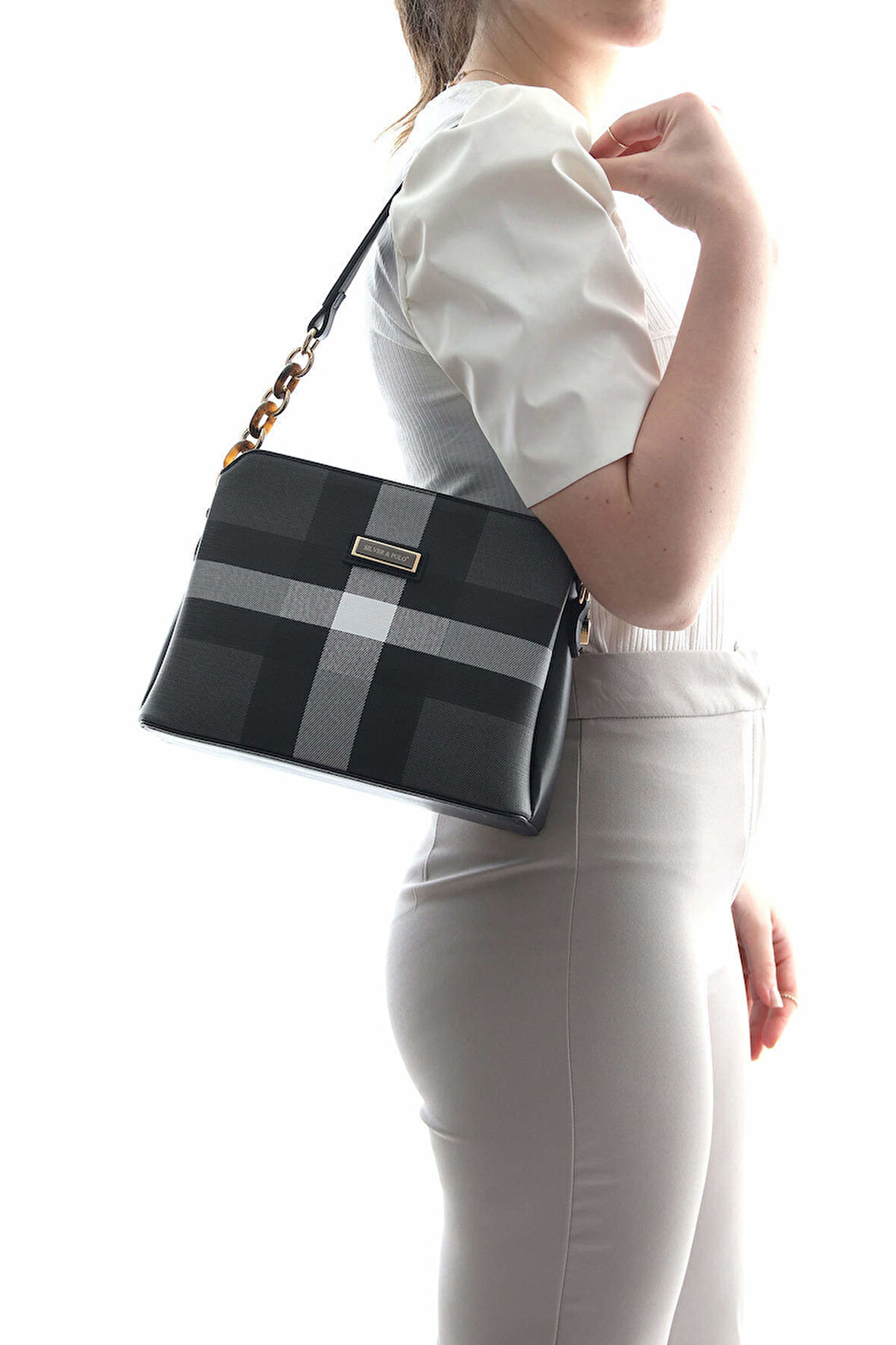 Silver Polo Kadın Omuz Çanta 937