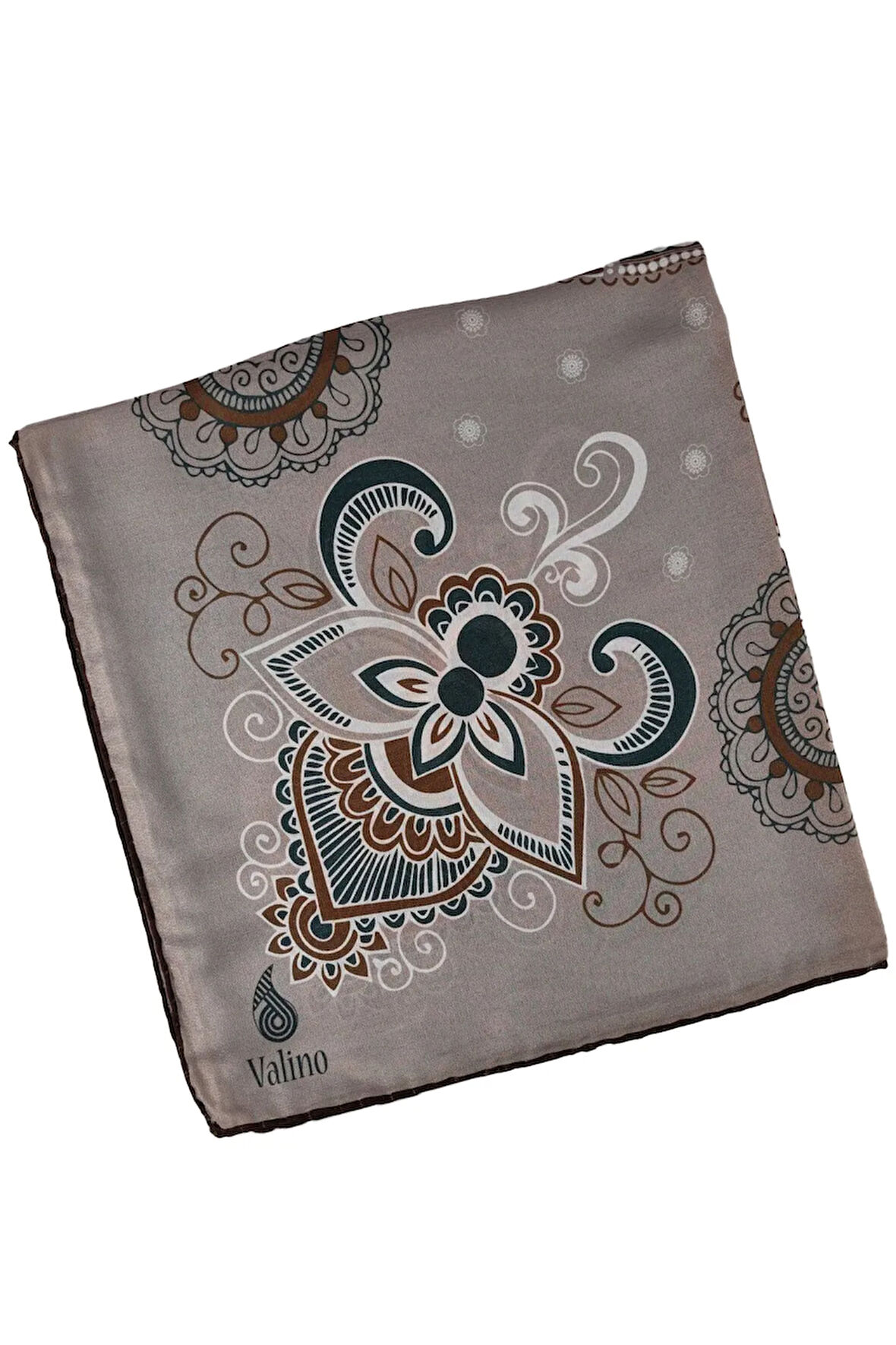 Mısırlı Eşarpları Mısırlı Eşarp Alize Krep Etnik Desenli Eşarp 140x140 Cm