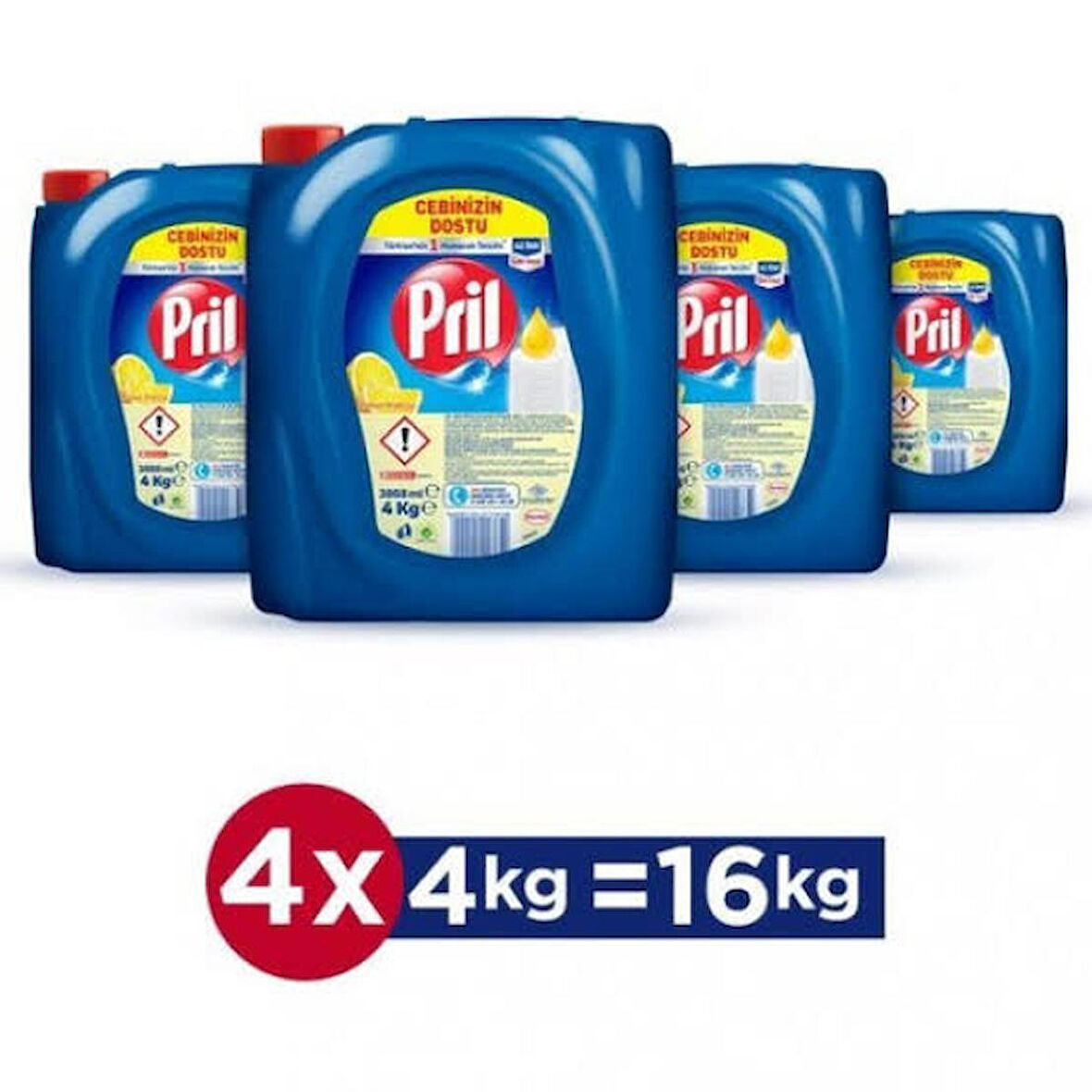 Pril 4x4 kg Elde Yıkama Deterjanı