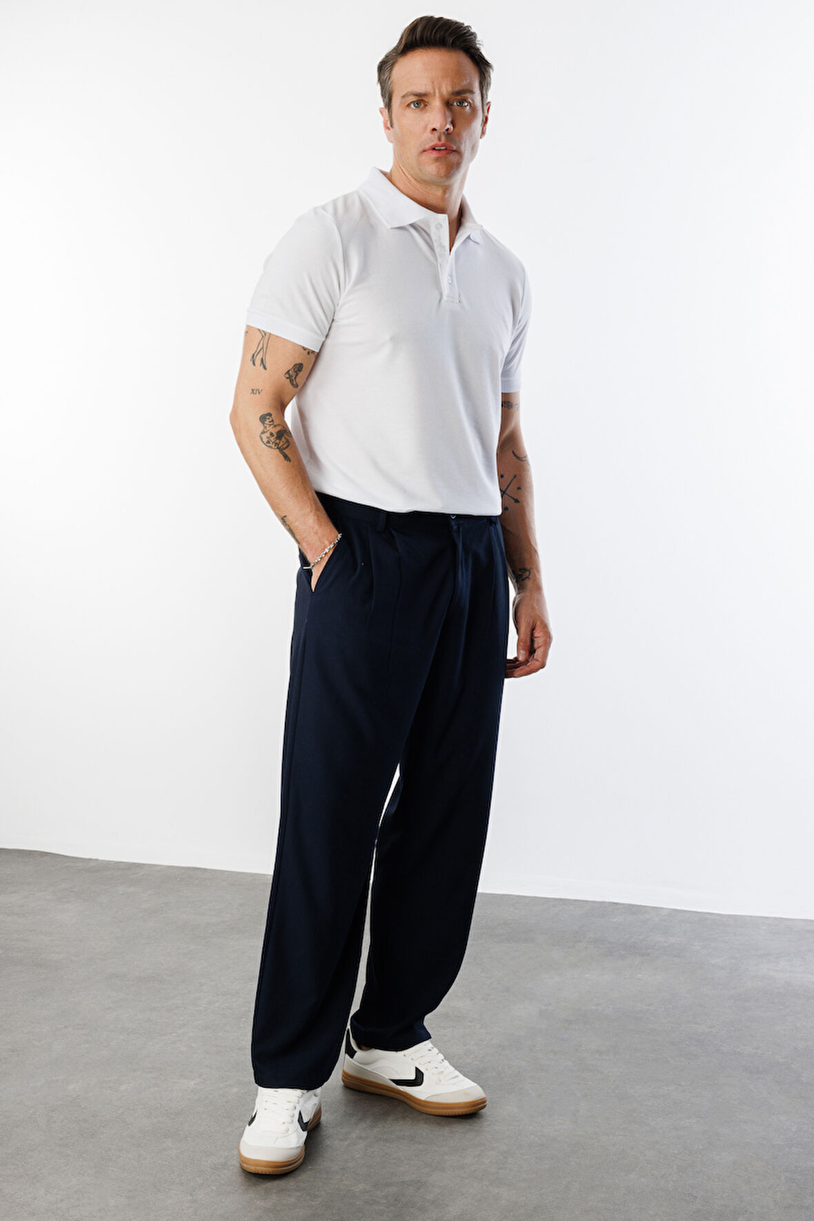 Erkek Baggy Fit Kumaş Pantolon ERKEK-KUMAŞ-PANTOLON