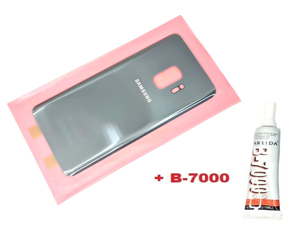 Tkgz Samsung Galaxy S9 Arka Pil Batarya Kapağı (CAM+B-7000) FÜME